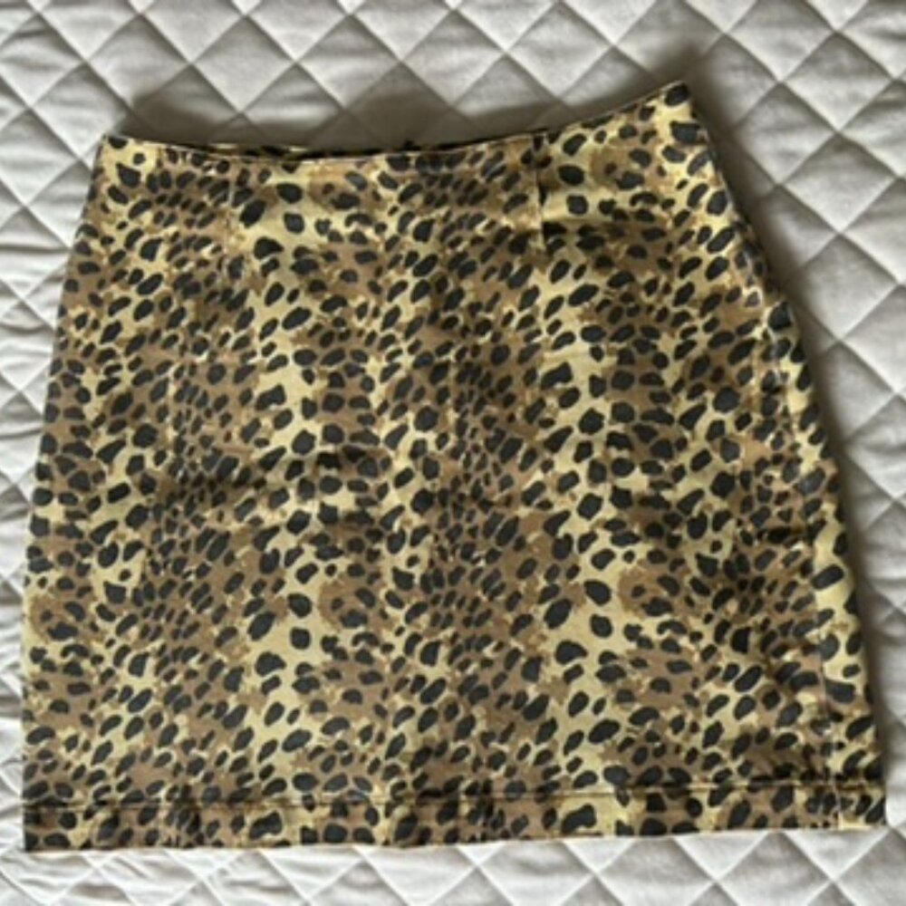 Cheetah Print Skirt